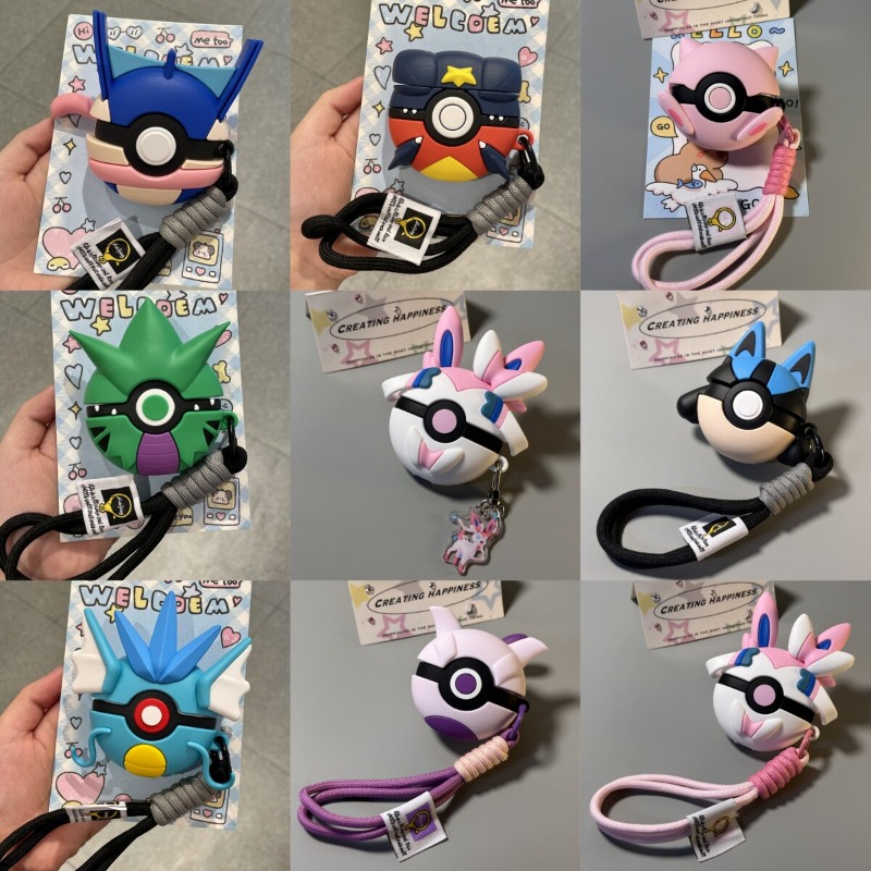 Cosplay Fireball Prop - Pokemon Earphone Case Poke Ball Suitable