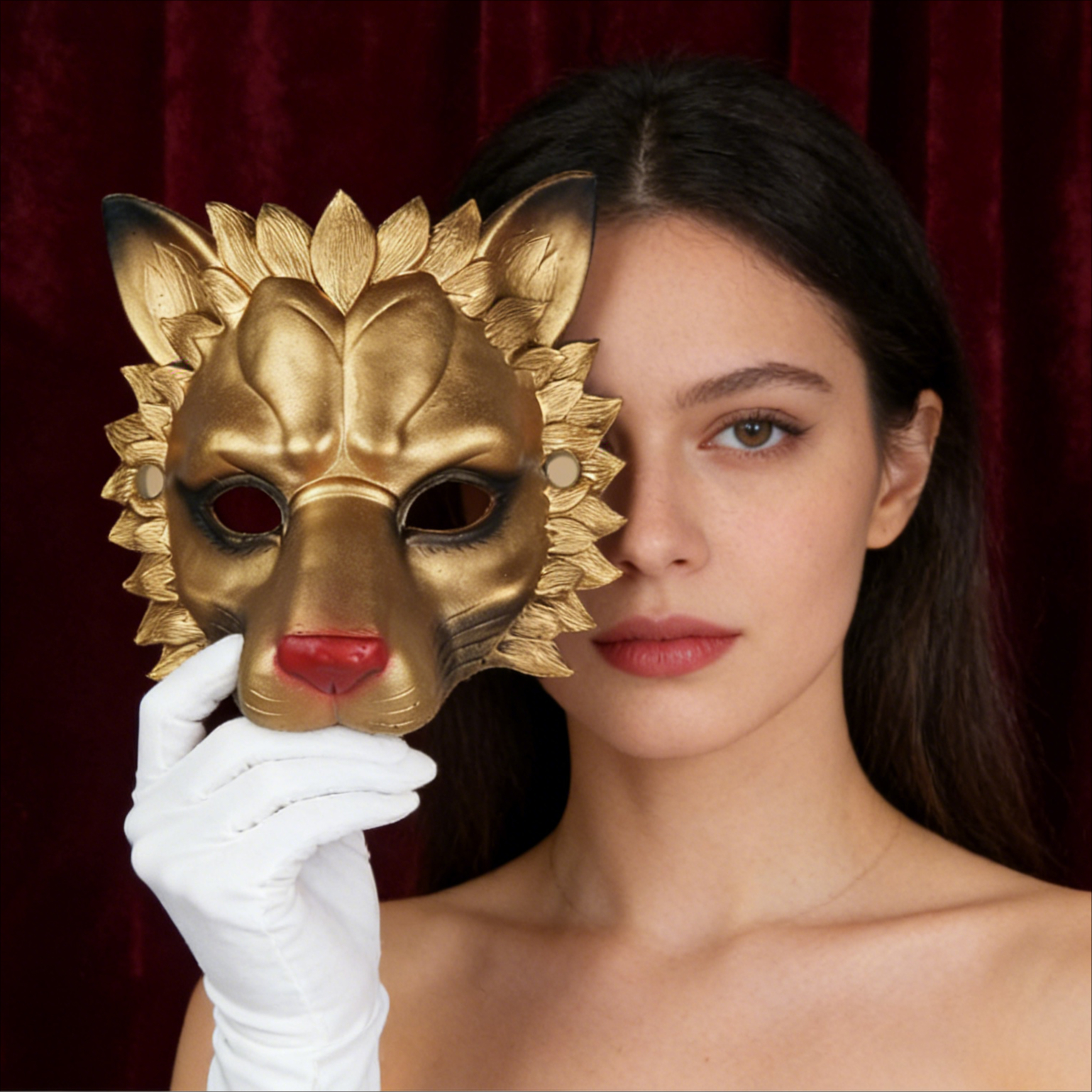 Adult Halloween Lion Mask 3D P - đánh giá và giá Cosplay Props Eva Foam