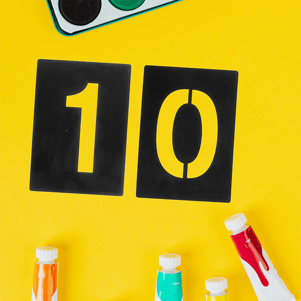 10Pcs Precision Number Stencil - đánh giá và giá Craft Knife Set