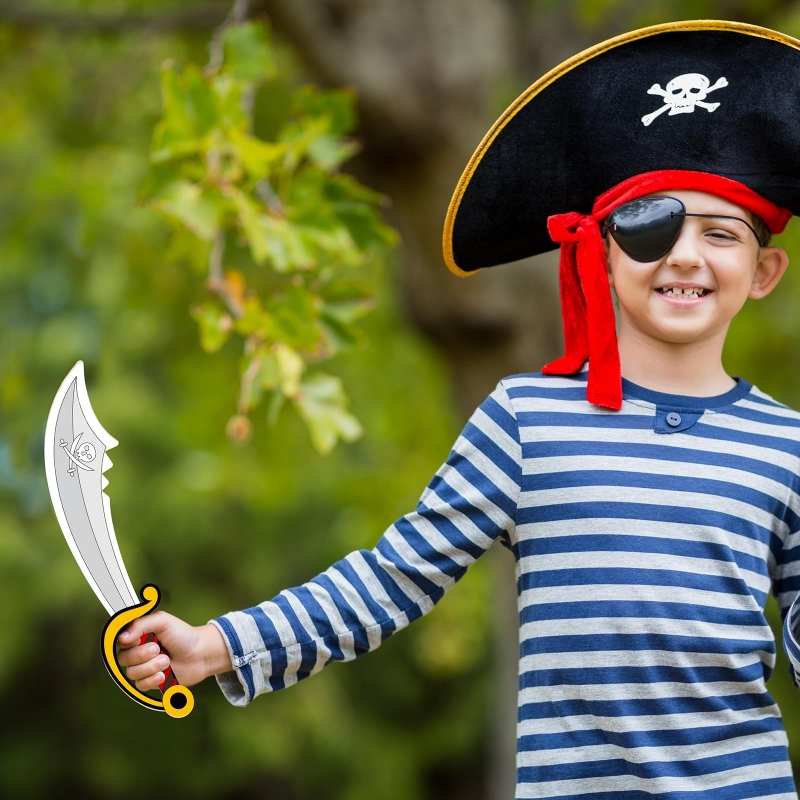 16pcs Kids Wooden Pirate Theme - đánh giá và giá Cosplay Prop Painting
