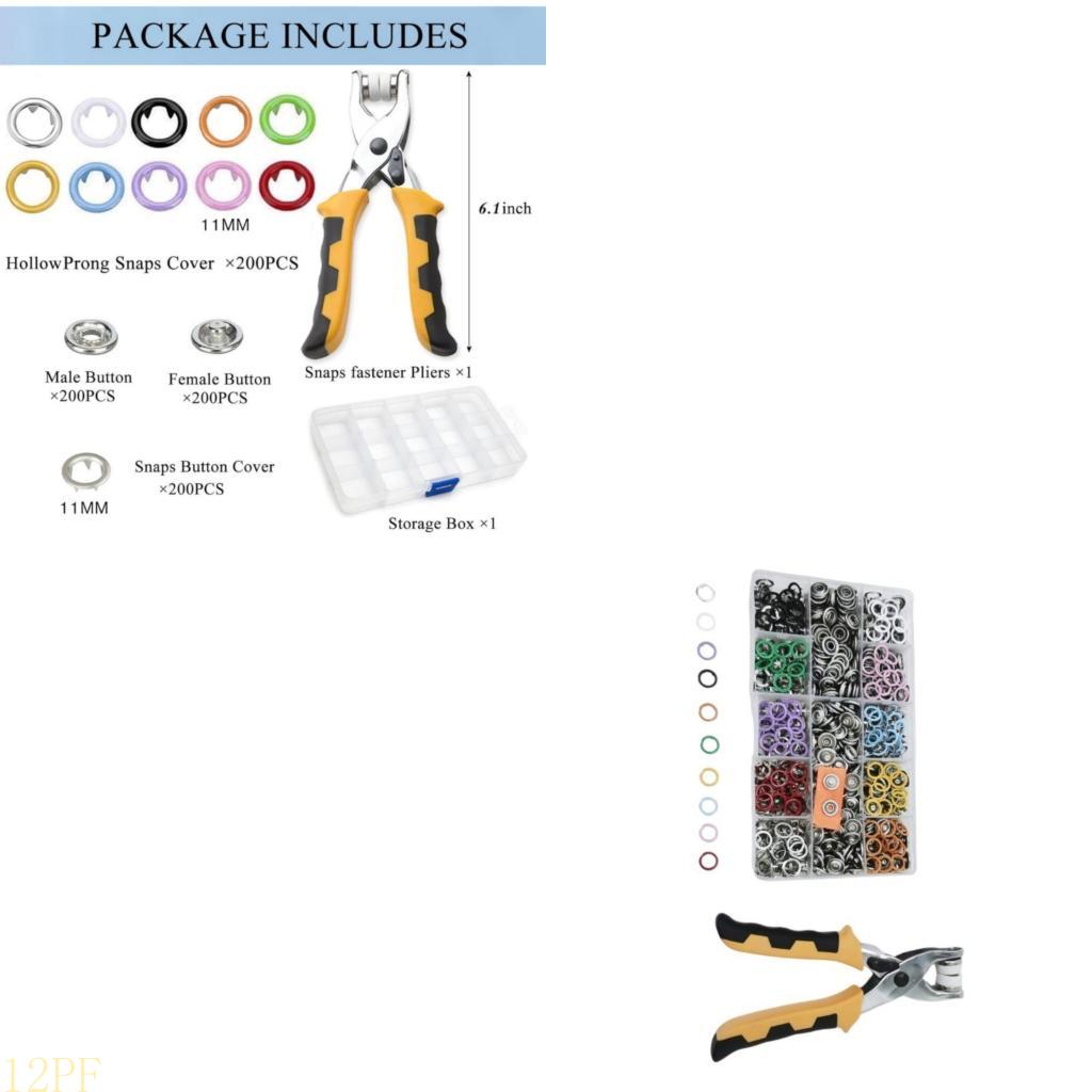 12PF 200set Metal With Fastene - đánh giá và giá Snap Plier Setter