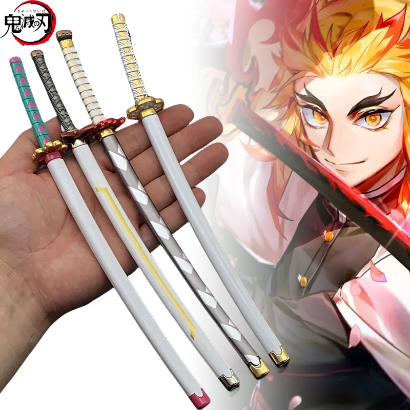 26cm Demon Slayer Katana Metal - đánh giá và giá Cosplay Prop Katana