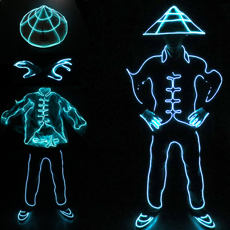 EL Wire LED Clothes Portable N - đánh giá và giá Cosplay Material For Prop