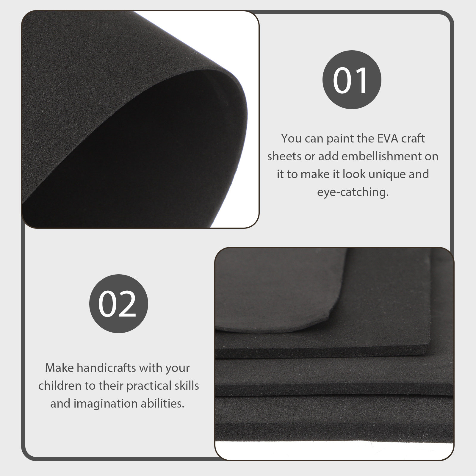 4Pcs Eva Foam Sheets DIY Craft - đánh giá và giá Cosplay Props Eva Foam