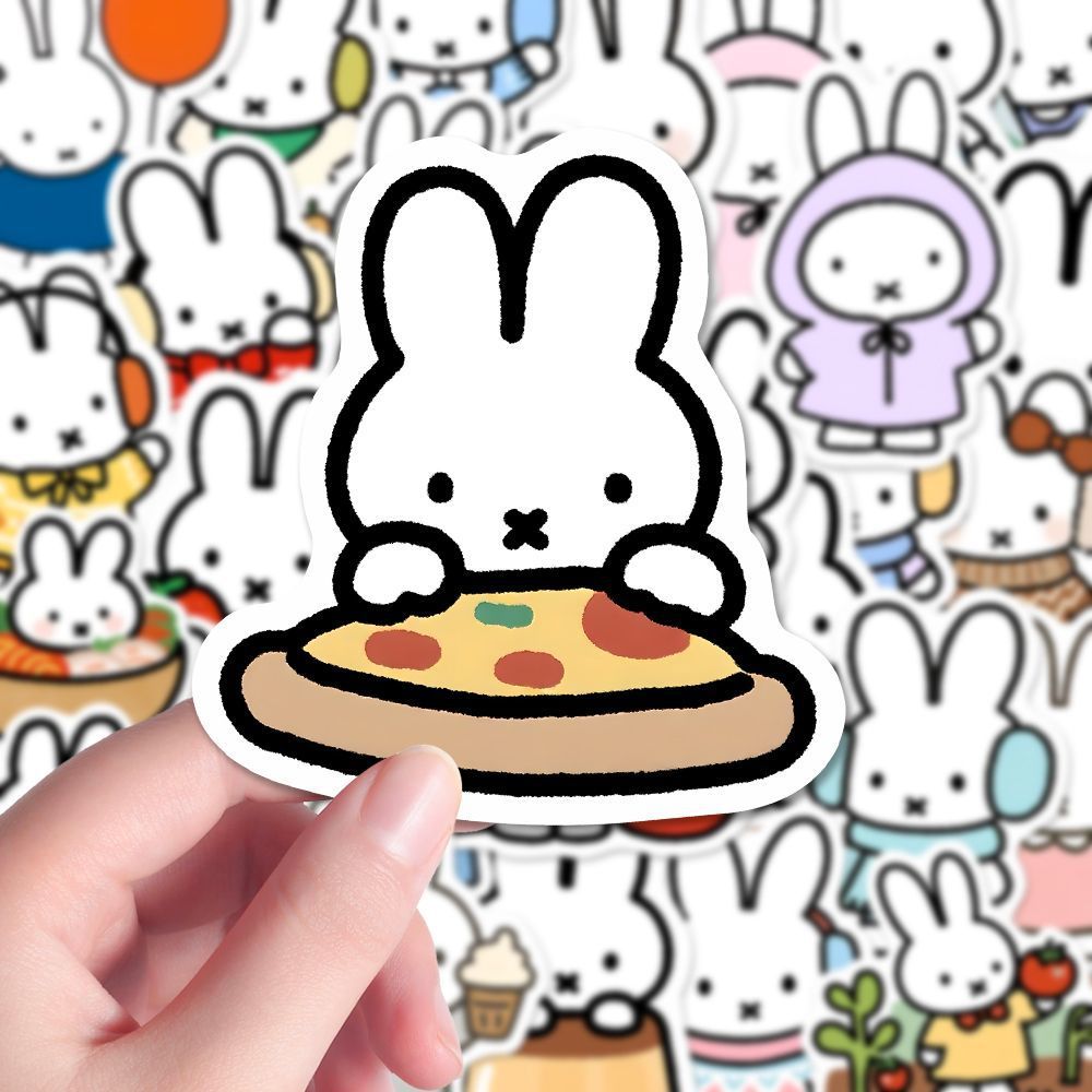 80PCS Kawaii Miffy Cute Sticke - đánh giá và giá Cosplay Floating Prop