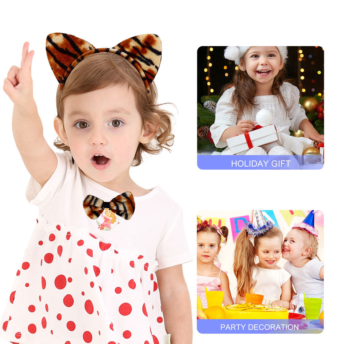 2Set Animal Ear Headband Bow T - đánh giá và giá Cosplay Material For Prop