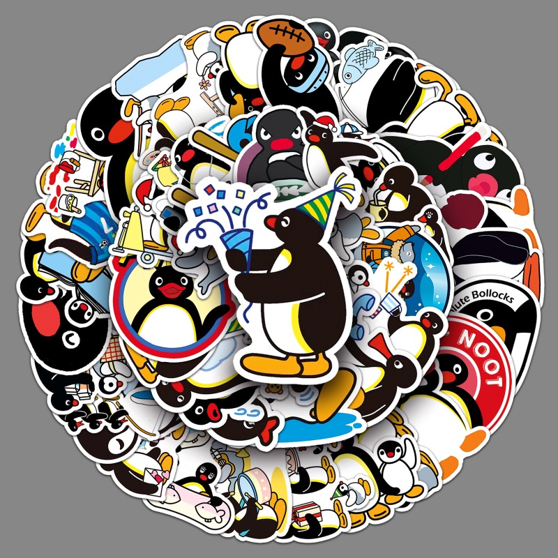 50PCS Hot Cute Pingu Stickers  - đánh giá và giá Cosplay Prop Diy