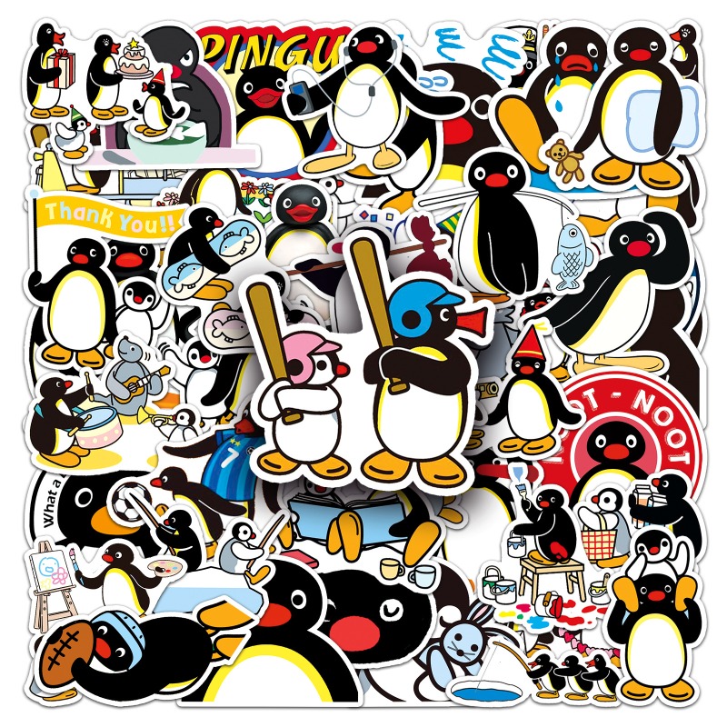 50PCS Hot Cute Pingu Stickers  - đánh giá và giá Cosplay Prop Diy
