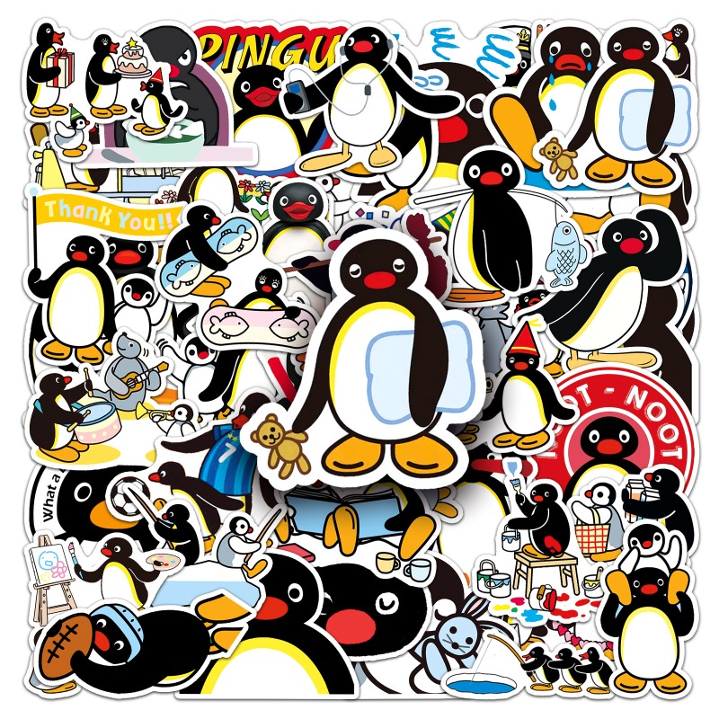 50PCS Hot Cute Pingu Stickers  - đánh giá và giá Cosplay Prop Diy