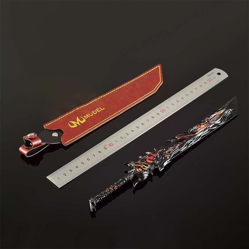 30cm Rebellious Seven Demon Bl - đánh giá và giá Cosplay Prop Katana