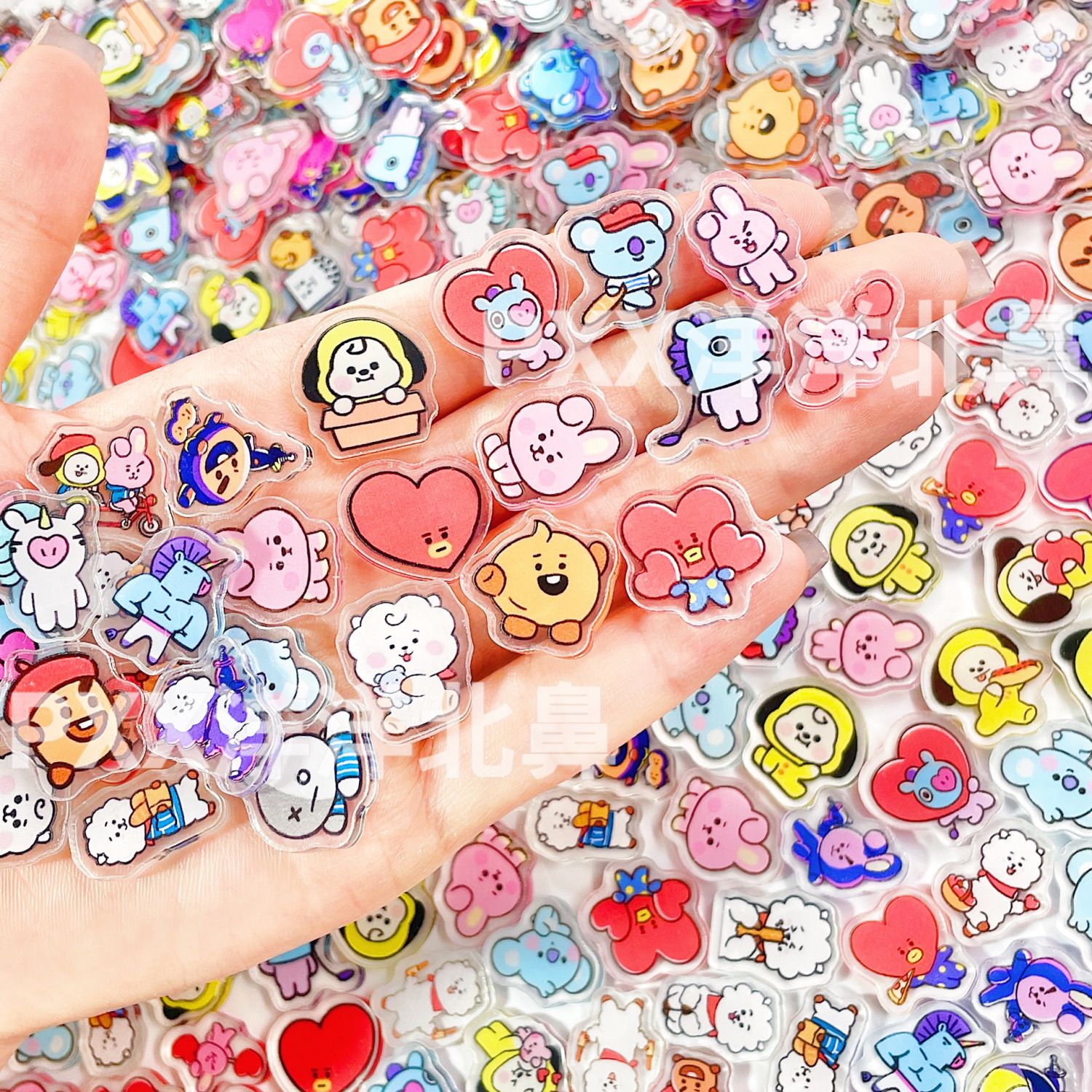 100pcs BT21 BTS single-layer 2 - đánh giá và giá Cosplay Prop Diy