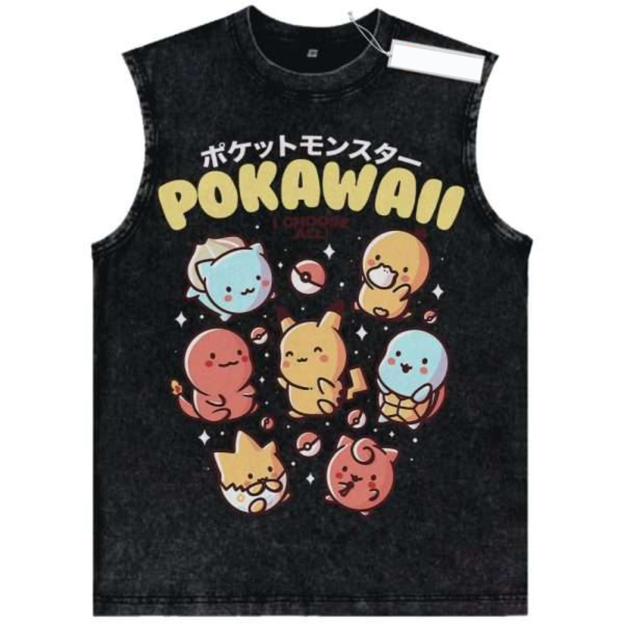 Vintage Washed Pokemon Tank To - đánh giá và giá Pokeball Cosplay Prop