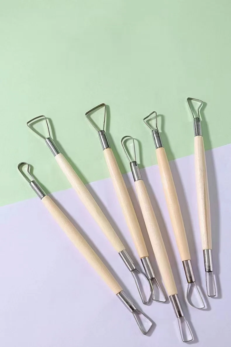 6PCS wooden handle wax pottery - đánh giá và giá Craft Knife Set